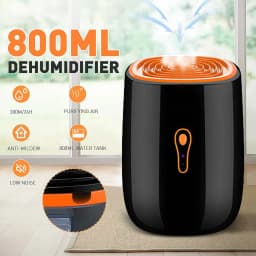 TINSOL New Air Dehumidifier 800ml Portable Dryer Low Noise Purification Anti-mold Cleaning Unit Portable Air Dryer Humidity