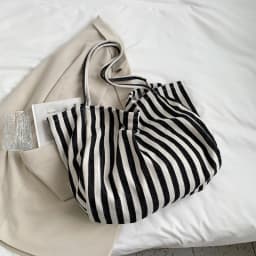 Large Capacity Canvas Bag for Women Fashion Striped Shoulder Bag New Top-handle Bag Travel Bag Shopping Tote Bolsa