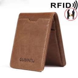 2025 New Gubintu Creative Wallet, Rfid Anti-Magnetic Multi-Functional Men's Us Dollar Wallet, Genuine Leather Wallet