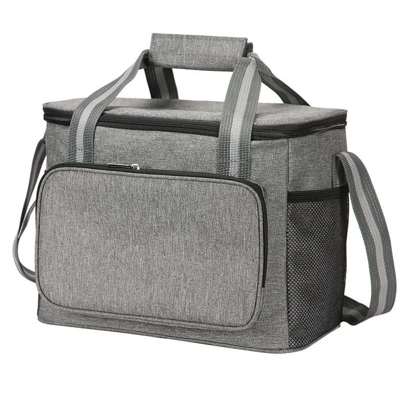 Large Insulated Thermal Bag Black Waterproof Leak-proof Thickened Handheld/Shoulder Carry Outdoor Picnic Lunch Bag