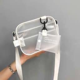 Casual PVC Transparent Bag Women Crossbody Bags Jelly Small Phone Bags Shoulder Bag Handbag Card Holder Transparent Ladies Purse