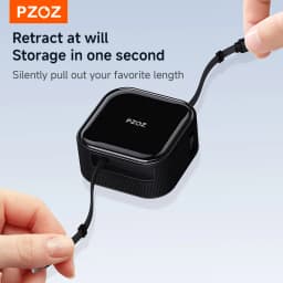 PZOZ For Retractable usb c to type c magsafe charger fast charging cable iphone iPad MacBook laptop magnetic cable management