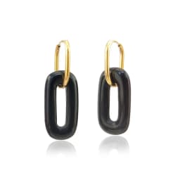 HUIDANG Earrings Trend 2026 Big Hollow Green Stone Square Earrings Woman Autumn Stainless Steel Boucles d'oreilles