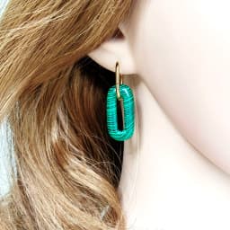 HUIDANG Earrings Trend 2026 Big Hollow Green Stone Square Earrings Woman Autumn Stainless Steel Boucles d'oreilles
