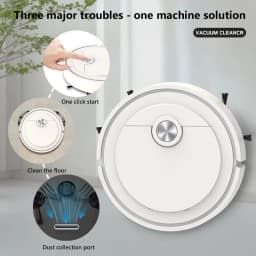 3 In 1 Sweeping and Vacuuming Wireless Vacuum Cleaner Smart Wireless Robot for Home Floor Washing Carpet Pet Hair 2025