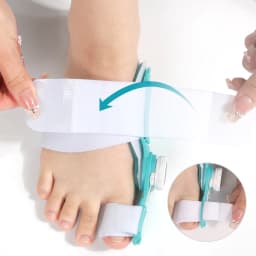 Day/Night Wearable Bunion Corrector - Adjustable Knob Design for Toe Overlapping & Big Toe Misalignment, Hallux Valgus Orthotic
