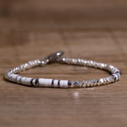 1 Pc Minimalist OT Clasp Stainless Steel Bracelet for Women Natural Stone Handmade Production Picasso Hematite Women Jewelry