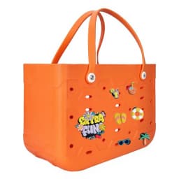 EVA Large Tote Bag Beach Storage 2 in 1 Waterproof Lightweight Travel Handbag for Women
