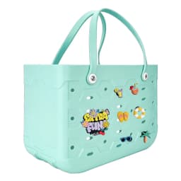 EVA Large Tote Bag Beach Storage 2 in 1 Waterproof Lightweight Travel Handbag for Women