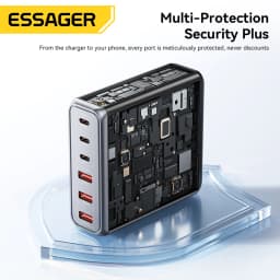 Essager 85W GaN Charger 6 Ports USB Type C Desktop Charger PD Fast Charging Station For iPhone 17/16/15 Samsung S24 Laptop iPad