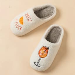 Aperol Spritz Slippers Spritz O'Clock Cozy Comfy Fluffy Slippers For Women Bachelorette Party Bridal Shower Girl Daughter Gift