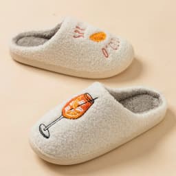 Aperol Spritz Slippers Spritz O'Clock Cozy Comfy Fluffy Slippers For Women Bachelorette Party Bridal Shower Girl Daughter Gift