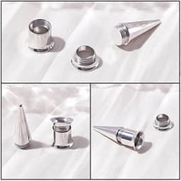 6G-00G 2 in 1 Set Ear Gauges Plugs Tunnels Taper Earrings Stretching Expander Kit Set for Women Men
