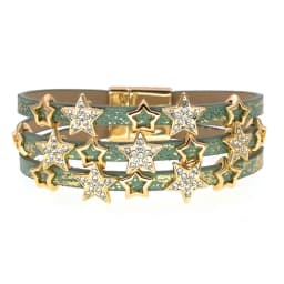 WELLMORE Stars charm bracelets bohemia leather bracelets for women fashion jewelry wholesale