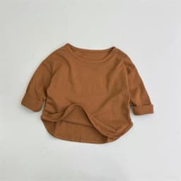 1pcs Spring Autumn Children's Pure Cotton Long Sleeve T-shirts Solid Color Boys Girls Tops Kids Baby Leisure Tee Student Clothes