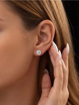 Classic Minimalist 0.5ct-2ct Certified Moissanite Stud Earrings Wedding Earrings 2022 Trend New Luxury Jewelry