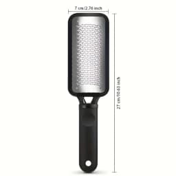 Stainless Steel Foot File Double-Sided Heel Grater for Hard Dead Light Beige & Callus Removal Durable Pedicure Tool