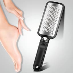Stainless Steel Foot File Double-Sided Heel Grater for Hard Dead Light Beige & Callus Removal Durable Pedicure Tool