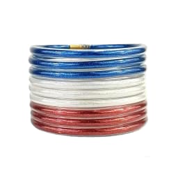 9-Piece Set of Women's Fashionable Colorful Glitter Jelly Buddha Bracelet Stacked Bracelet Set