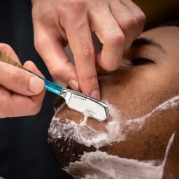 High-Quality Men's Razor, Vintage Manual Razor, Made of Resin and Zinc Alloy, Suitable for Both Men and Women, for Eyebrow Shaping, Beard Trimming, and Neck Shaving, for Home and Professional Use, Professional Hairdressing Tool |   Metal Surface |   Blades Not Included, Valentine's Day, Halloween, Christmas Gifts