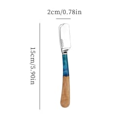 High-Quality Men's Razor, Vintage Manual Razor, Made of Resin and Zinc Alloy, Suitable for Both Men and Women, for Eyebrow Shaping, Beard Trimming, and Neck Shaving, for Home and Professional Use, Professional Hairdressing Tool |   Metal Surface |   Blades Not Included, Valentine's Day, Halloween, Christmas Gifts