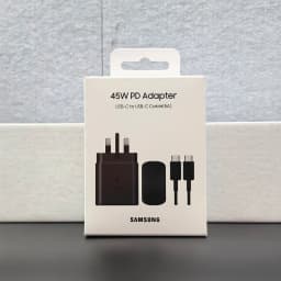 Samsung 45W USB C Super Fast Charger UK Wall Adapter 5a Type C Cable For Galaxy S25 S24 Ultra Plus FE Fold FLip 7 6 5 4 A56 A36