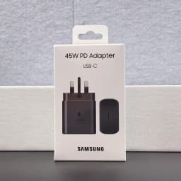 Samsung 45W USB C Super Fast Charger UK Wall Adapter 5a Type C Cable For Galaxy S25 S24 Ultra Plus FE Fold FLip 7 6 5 4 A56 A36