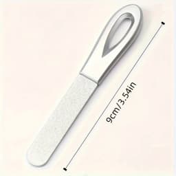 Stainless Steel Diamond Grit Nail File, Durable and Hypoallergenic, for Finger and Toe Nails, Perfect for Hard and Thick Nails