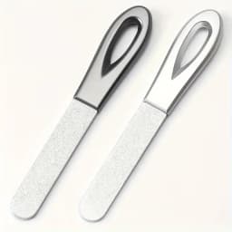 Stainless Steel Diamond Grit Nail File, Durable and Hypoallergenic, for Finger and Toe Nails, Perfect for Hard and Thick Nails