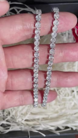 New 925 Sterling Silver Necklace 6mm Aaa Zircon Tennis Necklace Suitable For Women And Men Jewelry Gift