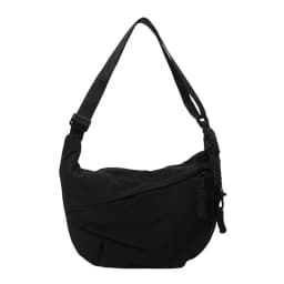 New Fashion Canvas Crossbody Bags Korean Simplified Shoulder Bag Large Capacity Sports Hobos Bag Solid Color Dumpling Bag