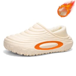 Men's and Women's New Waterproof Indoor and Outdoor Thickened Autumn and Winter Cotton Slippers, Non-Slip, Wear-Resistant, Warm
