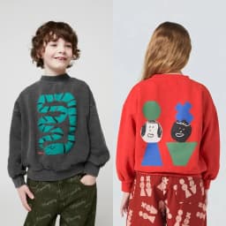 2025AW Kids Sweatshirt Cotton Long Sleeve Ribbed Cuffs Loose Fit Baby Girls Tops 2-10 Years Boys Snake Sweatshirts