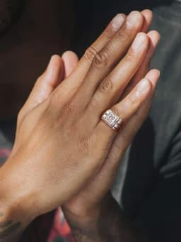 Real 1CT Fashion Certified Moissanite Diamond Engagement Rings For Men Wedding Party Anniversary Gift High Quality Jewelry