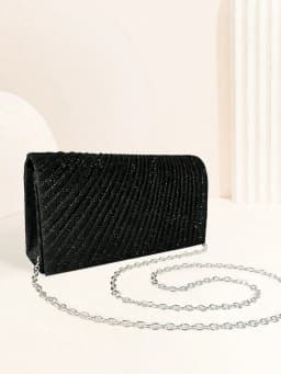 Women's Evening Shoulder Bag Bridal Clutch Party Prom Wedding Envelope Handbag Glitter Shiny Purses Sling Dating Dressy Bag