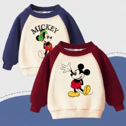 Cartoon Printed Spring Fall Boys Casual Tops Kids O Neclk Spliced Long Sleeve Hoodies Child Fashion Sweatshirts Sport Pullovers