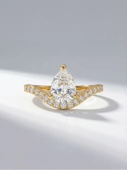 925 Sterling Silver Gorgeous V Shaped Marquise Zircon Ring For Women Engagement Wedding Luxury High Quality Fine Jewelry