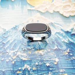 Signet Ring Oval Shape Onyx Europe Style Romantic Fine Jewelry For Women New Vintage Gift In Real 925 Sterling Silver