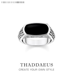 Signet Ring Oval Shape Onyx Europe Style Romantic Fine Jewelry For Women New Vintage Gift In Real 925 Sterling Silver