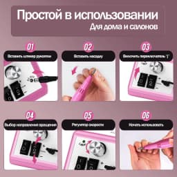 20000RPM Professional Electric Nail Drill Machine for Acrylic Nails Nail Tech Supplies High Speed Nail Drill