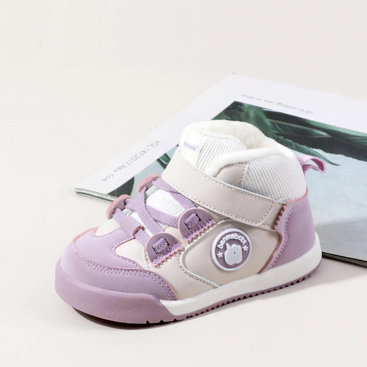 Hot Selling BaBy Unisex First Walking Toddler Shoes Fashion Style Fleece-lined Design For Winter And Autumn 0-4 Years Old