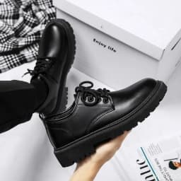 Business Office Formal Wear Casual Lace Up Men's Shoes Spring and Autumn Fashion New Breathable Anti Slip Men's Shoes 2026