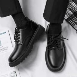 Business Office Formal Wear Casual Lace Up Men's Shoes Spring and Autumn Fashion New Breathable Anti Slip Men's Shoes 2026
