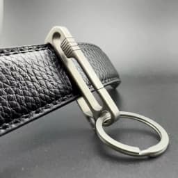 Titanium Keychain Durable Belt Car Key Holder Ring Hanging Buckle Lightweight Carbiner EDC for Male Key Chain Father's Day Gift