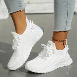 Women Shoes Casual Sneaker Fall New Fashion Leisure Sports Single Shoes Wholesale Cross-Border Factory Trend Fly Weaving
