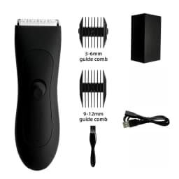 Balls Trimmer Men, Pubic & Body Hair Trimmer Groin Men, IPX7 Waterproof Electric Body Groomer with Replaceable Ceramic Blade