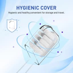 10 Pcs/Pack Replacement Toothbrush Heads For Laifen Wave Electric Toothbrush, For Sensitive Gum Care , Transparent