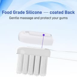 10 Pcs/Pack Replacement Toothbrush Heads For Laifen Wave Electric Toothbrush, For Sensitive Gum Care , Transparent