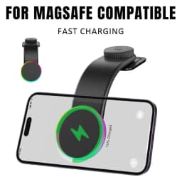 Dashboard Self-adhesive Car Magnetic 15W Wireless Charger Phone Holder Stand For iPhone 17 Samsung Xiaomi Fast Charging Station