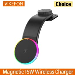 Dashboard Self-adhesive Car Magnetic 15W Wireless Charger Phone Holder Stand For iPhone 17 Samsung Xiaomi Fast Charging Station